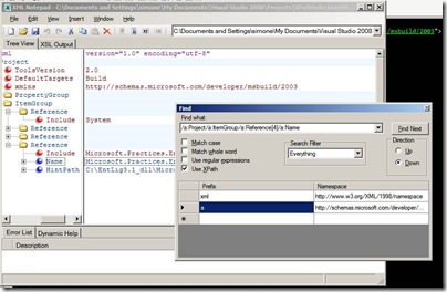 xmlNotepad_search