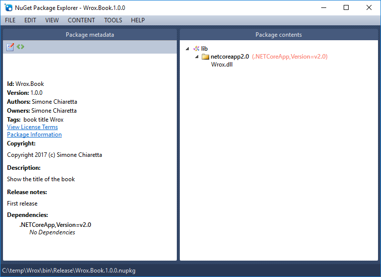 Nuget Package Explorer